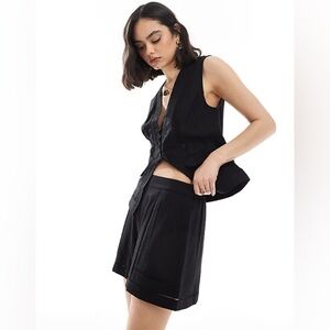 ASOS Ladder Trim Shorts - Black